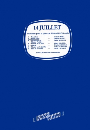 Georges Auric, Palais Royal Chamber Ensemble Partitur + Stimmen