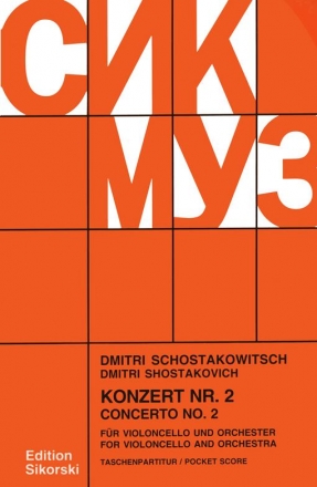 Dimitri Shostakovich, Concerto No. 2 Op.126 Cello and Orchestra Studienpartitur