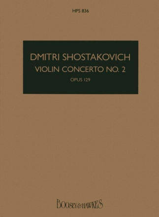 Violin Concerto No. 2 op.129 for violin and orchestra study score