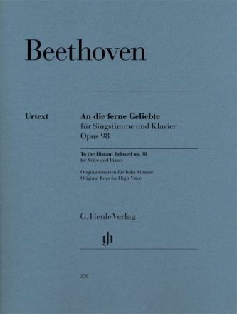 An die ferne Geliebte op.98 fr Gesang (hoch) und Klavier (dt/en)