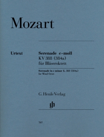 Serenade c-Moll KV388 fr 2 Oboen, 2 Klarinetten, 2 Hrner (F/Es) und 2 Fagotte Stimmen