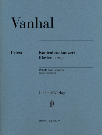 Konzert Es-Dur fr Kontrabass und Orchester fr Kontrabass und Klavier (mit Solostimme fr Solo-, Orchester- und Wiener Stimmung)