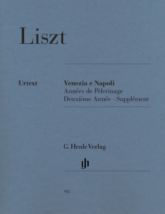 Venezia e Napoli (Annes de plerinage - supplment) fr Klavier