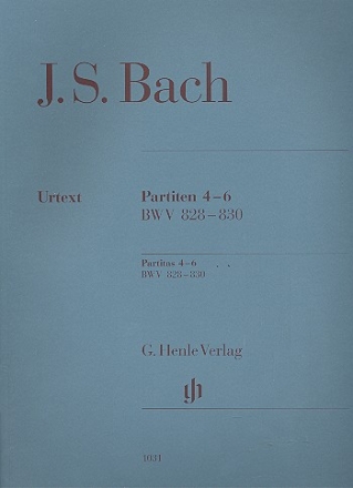 Partiten Nr.4-6 BWV828-830 fr Klavier (ohne Fingersatz)