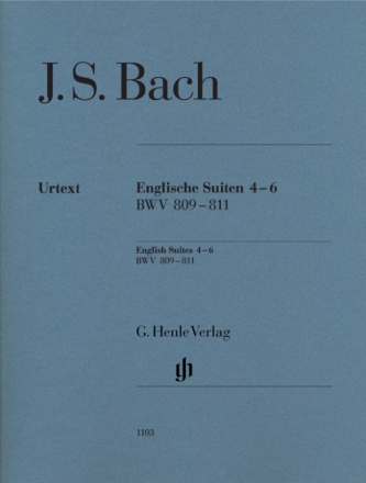 Englische Suiten Nr.4-6 BWV809-811 fr Klavier (ohne Fingersatz)
