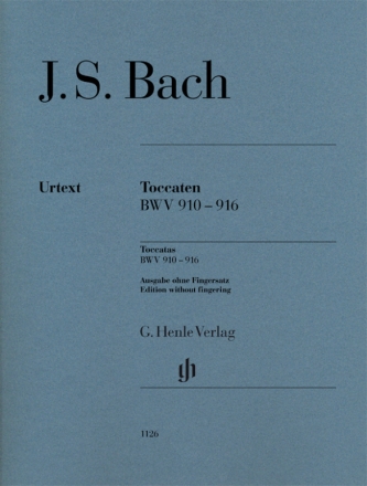 6 Toccaten BWV910-916 fr Klavier (ohne Fingersatz)
