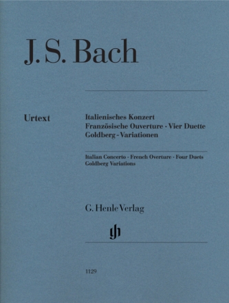 Italienisches Konzert, Franzsische Ouverture, 4 Duette und Goldberg-Variationen fr Klavier (ohne Fingersatz)