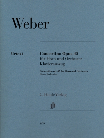 Concertino op.45 fr Horn und Orchester fr Horn in E und F und Klavier Partitur und Stimmen