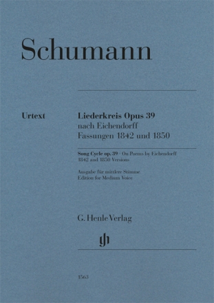 Liederkreis op.39 nach Eichendorff - Fassungen 1842 fr Gesang (mittel) und Klavier