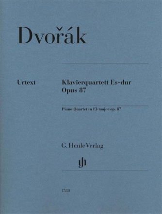 Klavierquartett Es-dur op. 87 fr Violine, Viola, Violoncello, Klavier Partitur und Stimmen