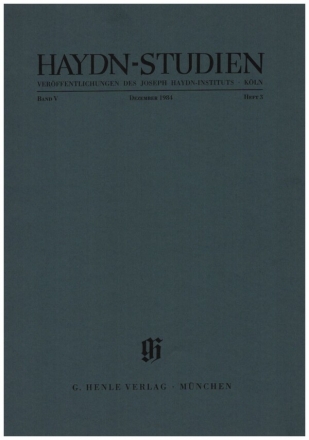 Haydn-Studien Band 5 Teil 3