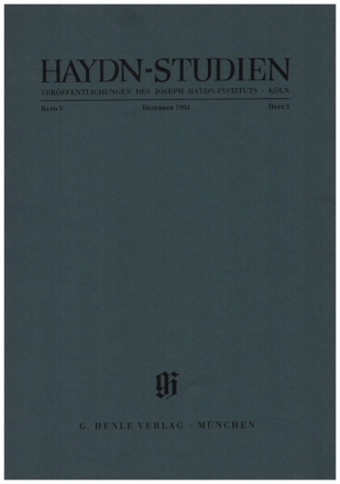 Haydn-Studien Band 5 Teil 3