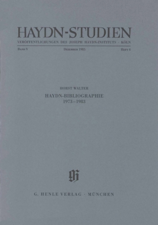 Haydn-Studien Band 5 Teil 4