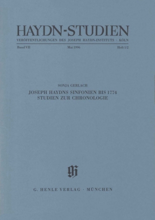 Haydn-Studien Band 7 Teil 1/2