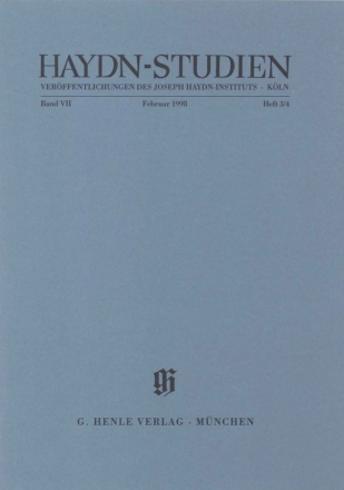 Haydn-Studien Band 7 Teil 3/4
