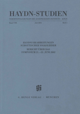 Haydn-Studien Band 8 Teil 4