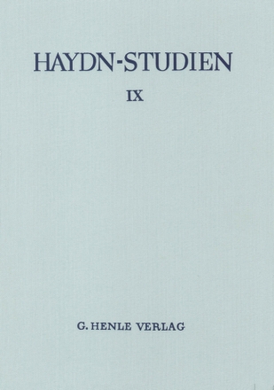 Haydn-Studien Einband-Decke 9