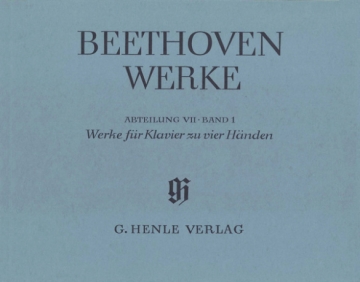 Beethoven Werke Abteilung 7 Band 1 Werke fr Klavier zu 4 Hnden (broschiert)