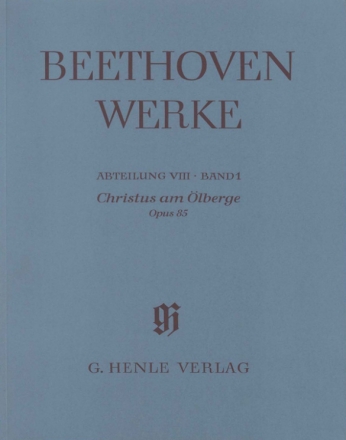 Beethoven Werke Abteilung 8 Band 1 Christus am lberge op.85 Partitur (broschiert)