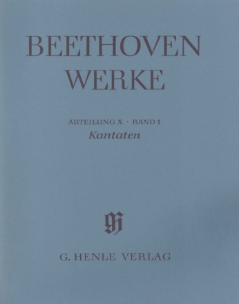 Beethoven Werke Abteilung 10 Band 1 Kantaten Partitur (broschiert)