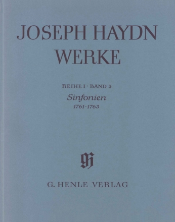 Haydn, Joseph Sinfonien 1761-1763 (mit Kritischem Bericht)  Ganzleinen