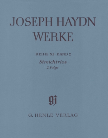 Haydn, Joseph Streichtrios, 2. Folge (mit Kritischem Bericht)  Ganzleinen