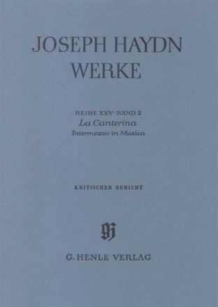 Haydn, Joseph La Canterina - Intermezzo in Musica  Ganzleinen