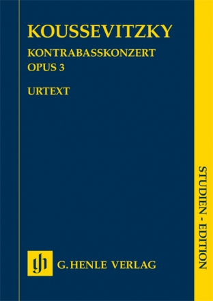 Kontrabasskonzert op. 3 fr Kontrabass und Orchester Studienpartitur