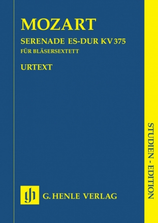 Serenade Es-Dur KV375 fr 2 Klarinetten, 2 Hrner (Es) und 2 Fagotte Studienpartitur