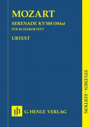Serenade c-Moll KV388 fr 2 Oboen, 2 Klarinetten, 2 Hrner und 2 Fagotte Studienpartitur