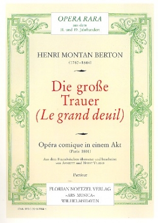 Die groe Trauer  Partitur (dt)