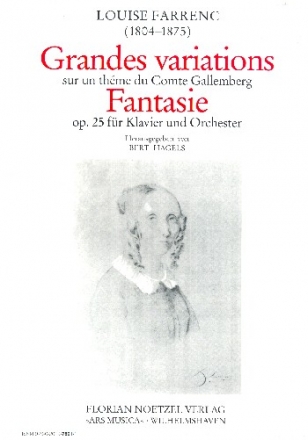 Grandes variations sur un thme du Compte Gallemberg op.25 fr Klavier und Orchester Partitur