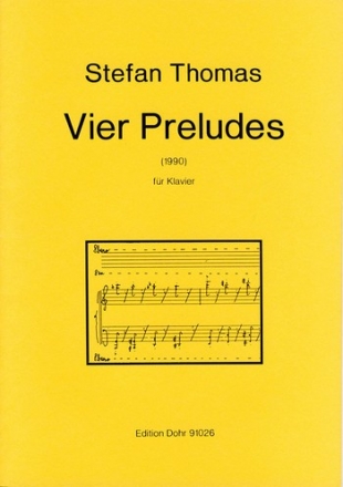 4 Preludes (1990) fr Klavier