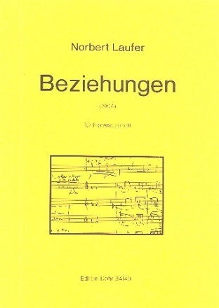 Beziehungen fr Querfltenquartett (1994) Flte (4) Partitur, Stimme(n)