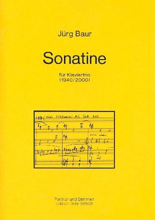 Sonatine fr Violine, Violoncello und Klavier Partitur und Stimmen