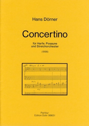 Concertino fr Harfe, Posaune und Streichorchester (199 Harfe, Posaune, Streichorchester Partitur