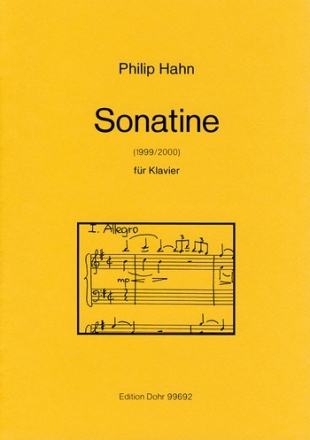 Sonatine (1999/2000) (fr Nina Cleven) fr Klavier (fr Nina Cleven)