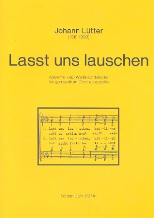 Lasst und lauschen fr gem Chor a cappella Partitur