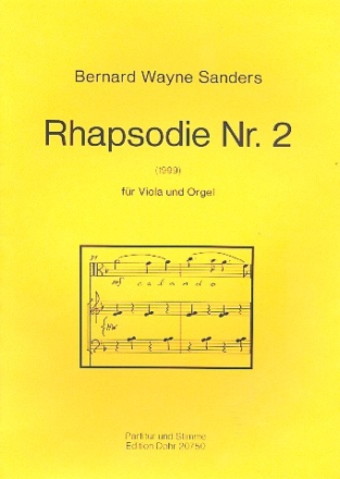 Rhapsodie Nr.2 fr Viola und Orgel