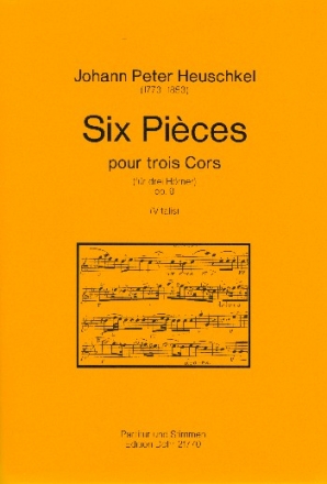 6 Pices op.9 fr 3 Hrner Partitur und Stimmen