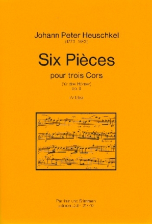 6 Pices op.9 fr 3 Hrner Partitur und Stimmen