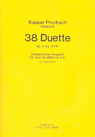 38 Duette op.11 fr 2 Ventil-Hrner in F Spielpartitur