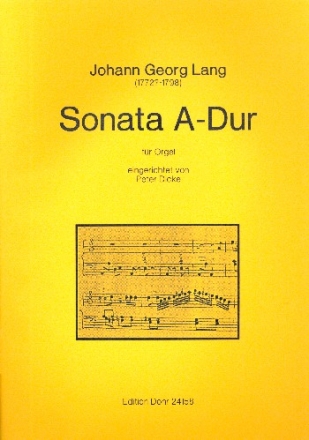 Sonate A-Dur fr Orgel