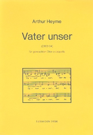 Vater unser fr gem Chor a cappella Partitur