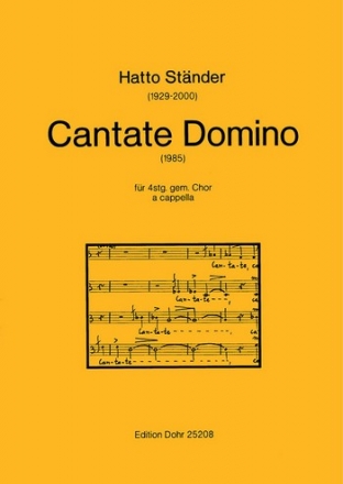 Cantate Domino (1985) fr gem Chor a cappella Chorpartitur