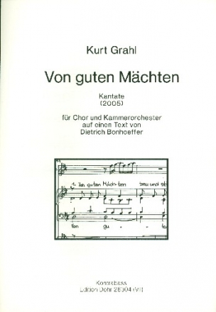 Von guten Mchten fr gem Chor und Kammerorchester Stimmensatz