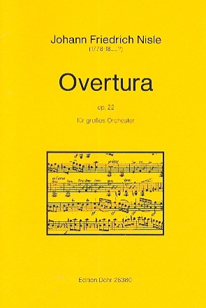Overtura op.22 fr Orchester Partitur