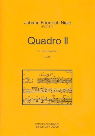 Quadro Nr.2 fr Streichquartett Partitur und Stimmen