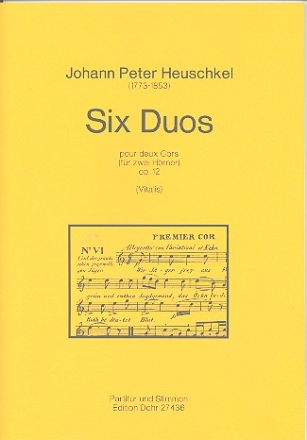 6 Duos op.12 fr 2 Hrner Partitur und Stimmen