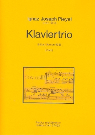 Trio B-Dur Benton433 fr Flte (Violine), Violoncello und Klavier Stimmen